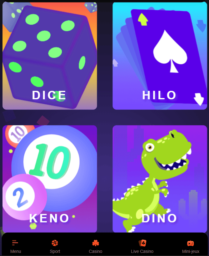 Mini Jeux Exclusifs du FreshBetCasino Online