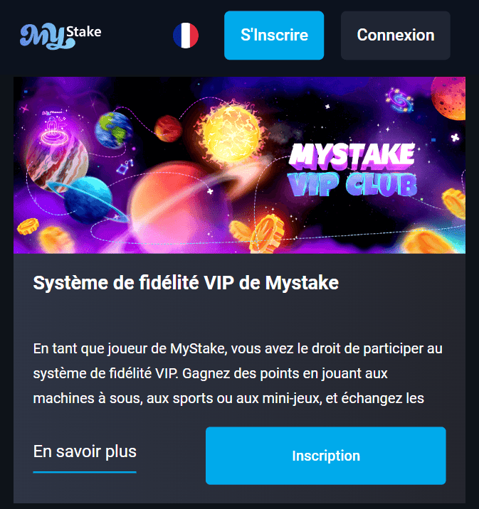 Promotion au MyStake Casino Bonuses et Offres par MyStakeCom