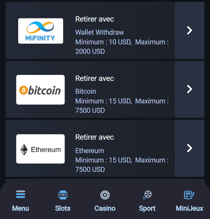 Retrait sur MyStake Casino Retirer des Fonds au My Stake 2 Casino