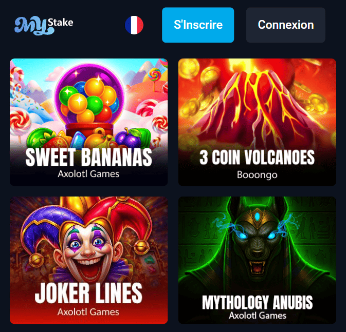 Slots en MyStake Casino Sérieux Machines à Sous sur CasinoMyStake France