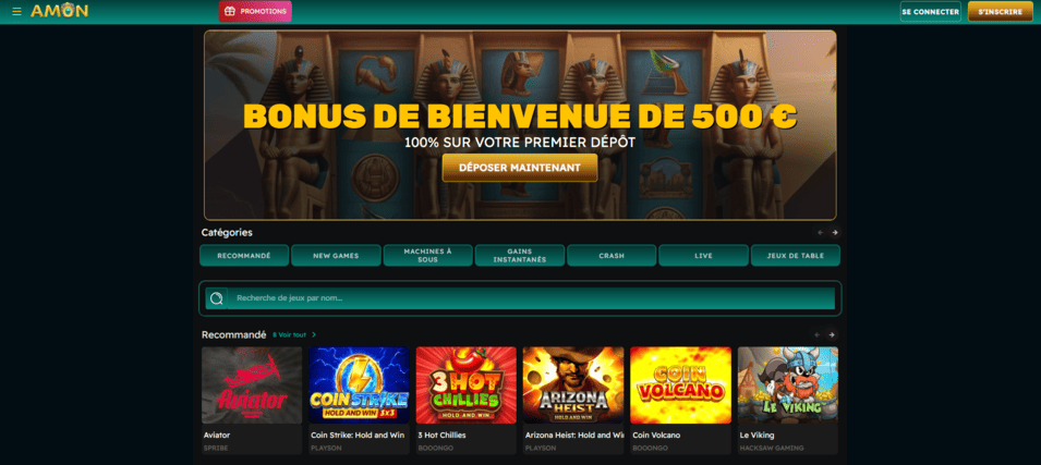 Amon Casino Site Officiel du AmonCasino France